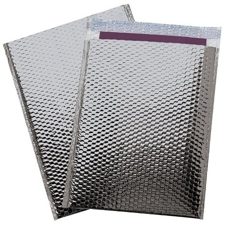 Bsc Preferred 13 x 17-1/2'' Silver Glamour Bubble Mailers, 100PK BUY00018129